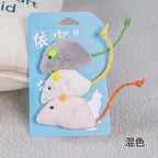 Soft Fleece Simulation Mouse Catnip Toy — Teeth Cleaning Interactive Play Toy for Cats & Kittens