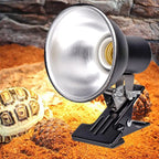 Reptile Lamp Holder with Clip-On Universal Lampshade Reptile Pets Feeding Box Heating Lamp Holder Lizard Turtle Basking Heating