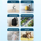 Bluetooth 5.0 Smart Anti-Loss GPS Tracker - Wireless Alarm Locator for Pets, Cars, Wallets & Keys