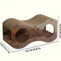 Walnut Cat Scratching Post with Integrated Bed (All-Season)