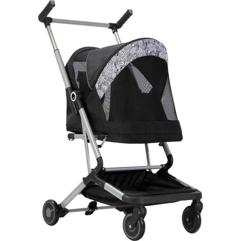 Lightweight Foldable Pet Stroller for Cats & Dogs (Ultra-Light, Large Capacity, Dual-Pet Friendly)