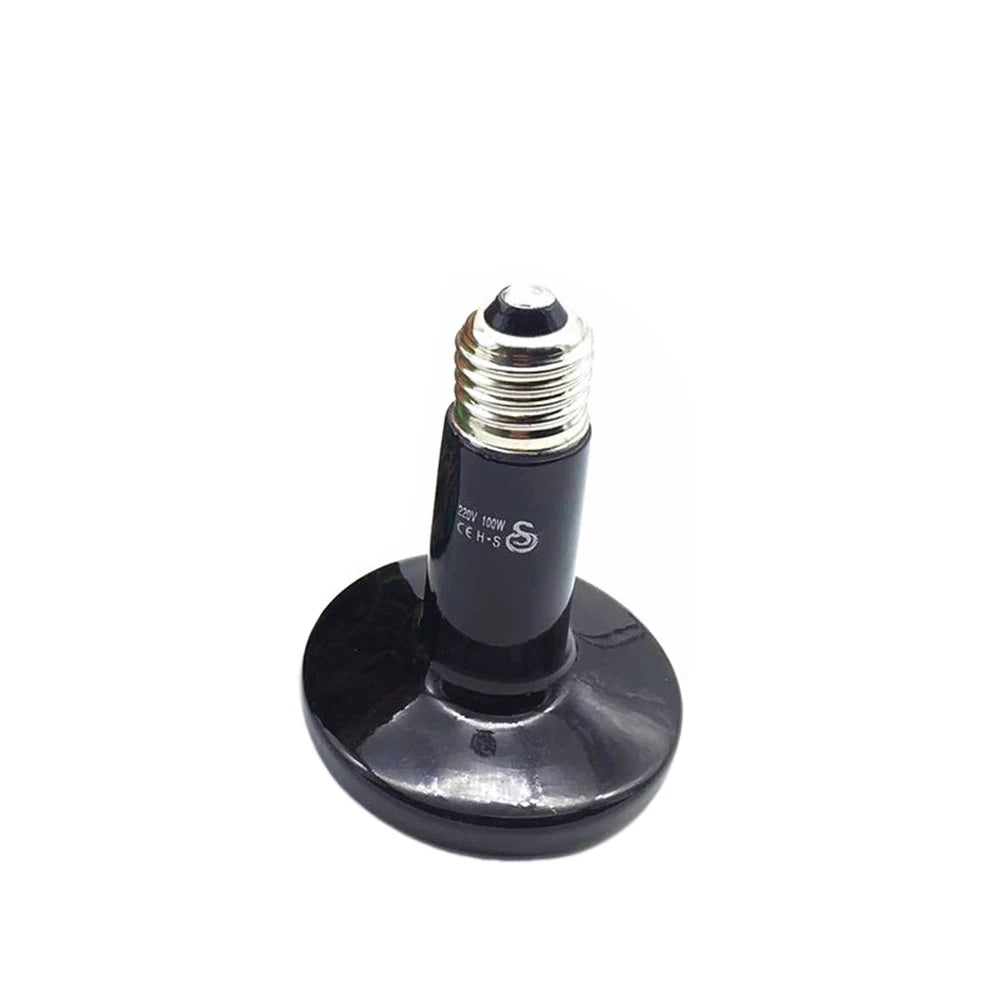 1 Pc Reptile Pet Heating Lamp 25W/50W/75W/100W/150W/200W Ceramic Pet Farm Reptile Poultry Heating Temperature Control Lamp