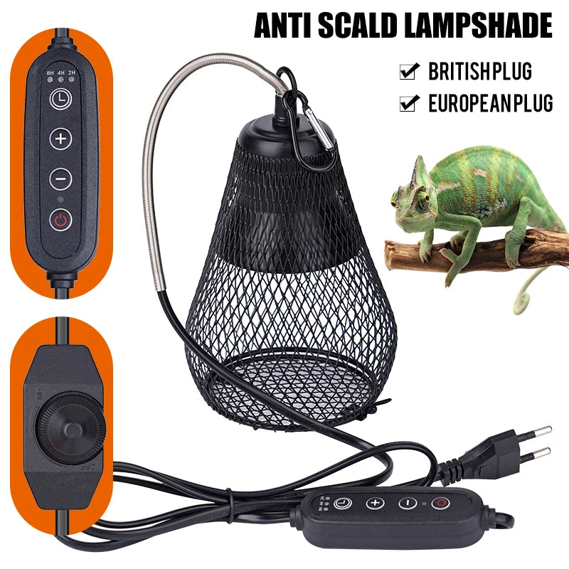 220V Pet Ceramic Heating Lamp Bulb Bird Heat Lamp Protective Cover Against Scalding No Light Emitting Heater for Reptile Poultry