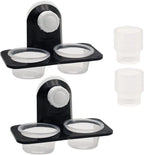 Gecko Feeder Ledge with Detachable Suction Cup Reptile Feeding Dish for Lizard Tortoise Spider Reptile Tank Accessories