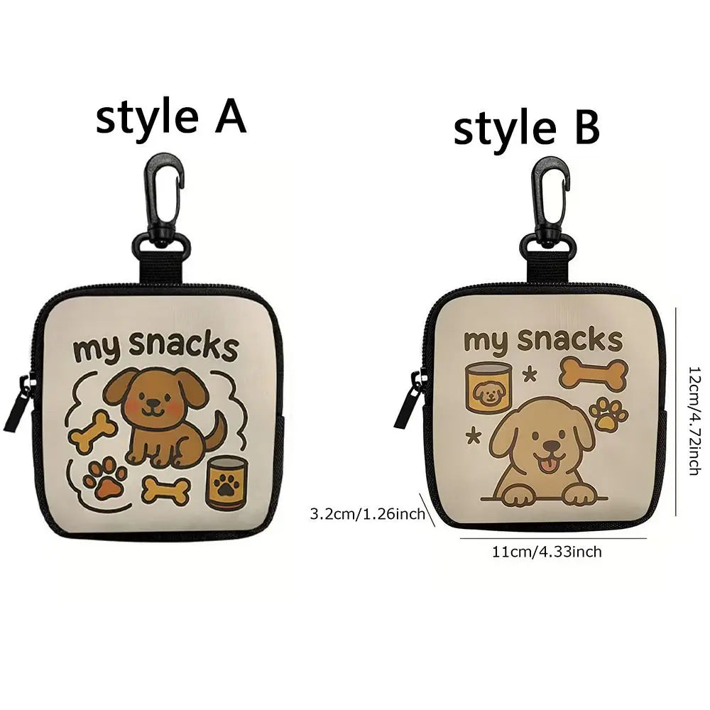 Dog Treat Pouch with Transparent Window (Zipper, Waterproof, Portable)