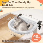 Cat Desk Hammock Bed with Faux Rabbit Fur (19x15in)