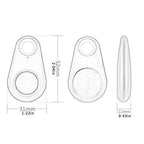 Mini Fashion Bluetooth 4.0 Smart Tracker - Anti-Loss Alarm Locator for Dogs, Kids, Bags, Wallets & Keys