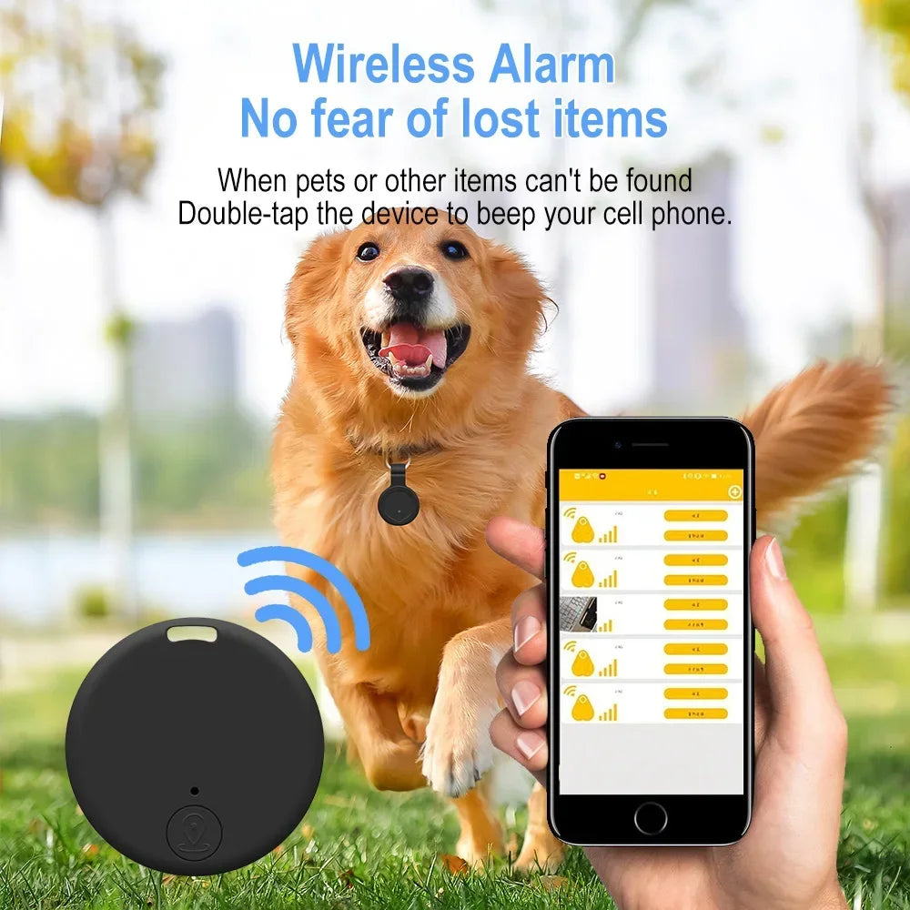 Mini Bluetooth GPS Tracker Tag for Kids, Pets & Belongings - Anti-Loss Key Finder Location Device