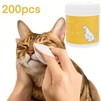 200pcs pet eye special eye wipes, remove tears, dog eye cleaning artifact