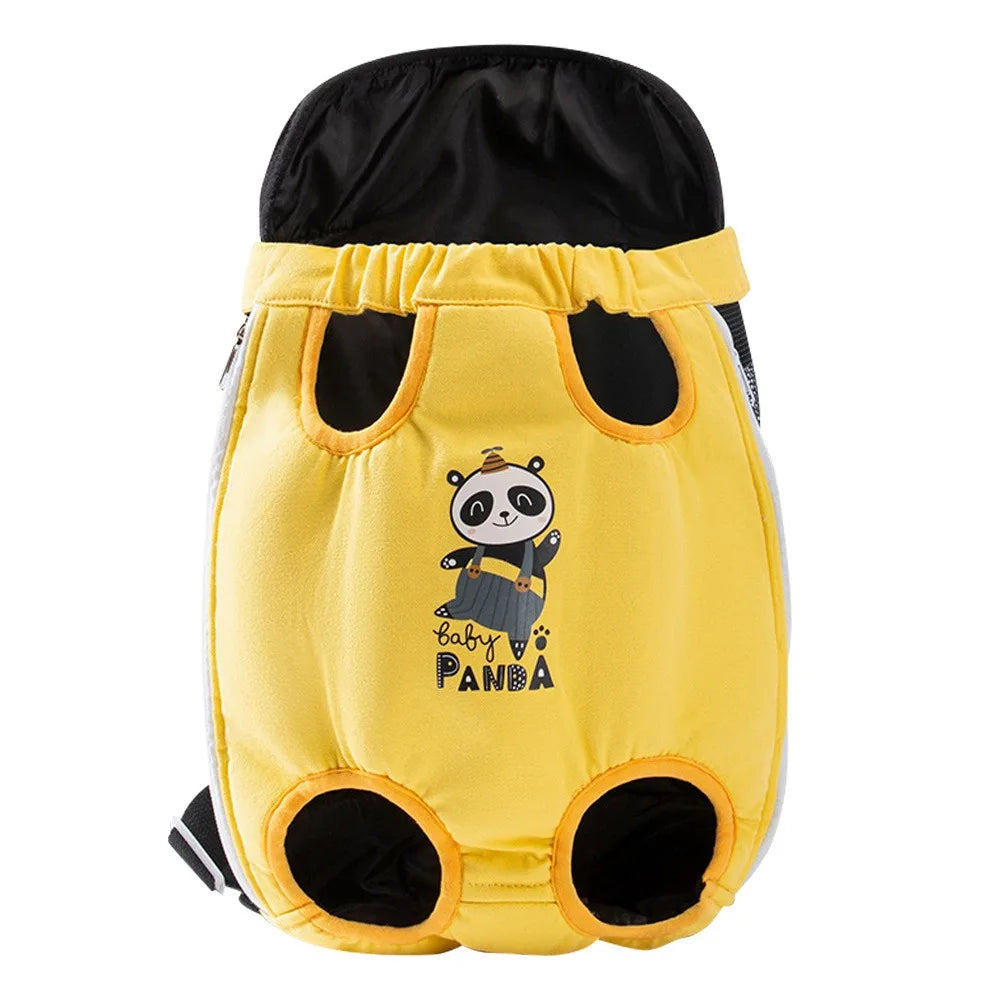 Portable Pet Chest Bag Four Feet Comfortable Dog Double Shoulder Bag Adjustable Shoulder Strap Breathable Pet Carrying Supplies