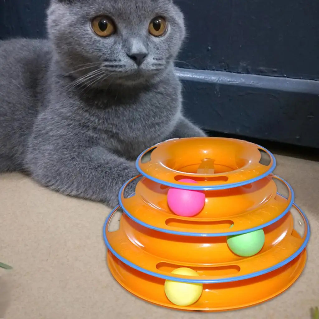 Interactive Cat Exercise Ball Toy — Amusement Game Ball for Indoor Cats