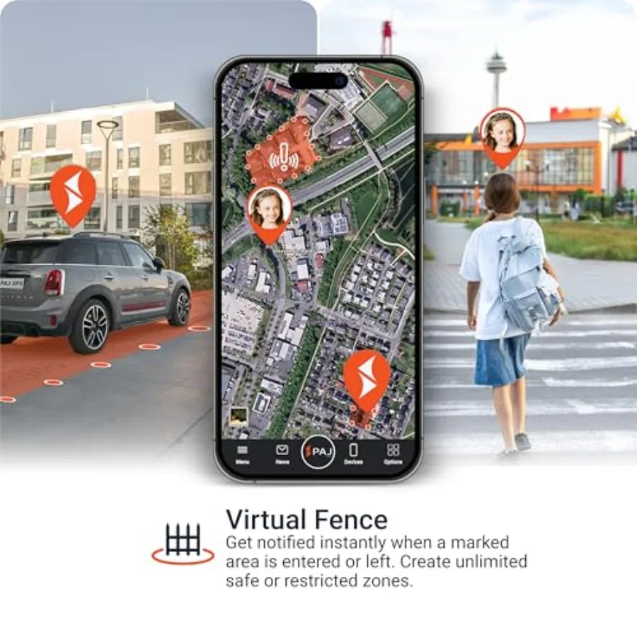 PAJ Allround Finder 4G GPS Tracker for Cars, Motorcycles & Seniors with SOS