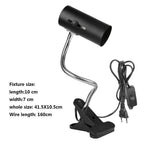 360 Degree Rotation Heating Lamp Clip Cover Durable Reptile E27 Lamp-socket Kit Clip-on Bulb Universal Light Holder