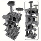 55in Cat Tree Activity Center with Condo & Perches
