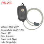 Aquarium Oxygen Air Pump Fish Tank Compressor Ultra Silent Oxygenator Bubble Aerator Portable Aquarium Accessories 220V 3W 5W