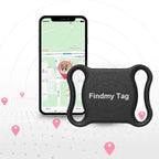 Smart Bluetooth Activity GPS Tracker - Real-Time Global Location for Dogs, Cats, Kids, Wallets & Luggage