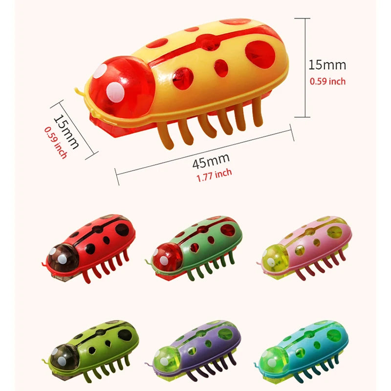 Electric Walking Mouse & Insect Cat Toy Set — Automatic Steering Interactive Toy for Cats (1–3 Pack)