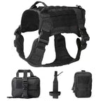 Tactical Camouflage Dog Vest Large Dog Outdoor Training Chest And Back Set Explosive Charge Leash Military Police Dog Equipment