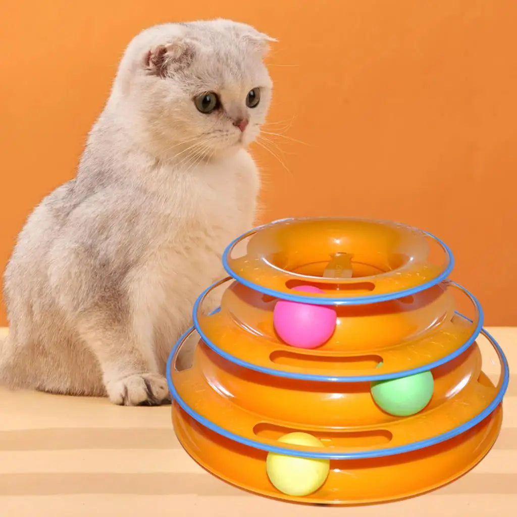 Interactive Cat Exercise Ball Toy — Amusement Game Ball for Indoor Cats