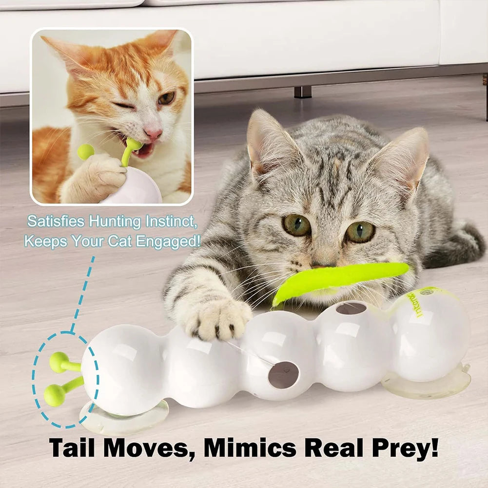 Intelligent Auto-Swing Cat Wand Toy Pro — Durable Replaceable Prey Tail for Multi-Cat Households