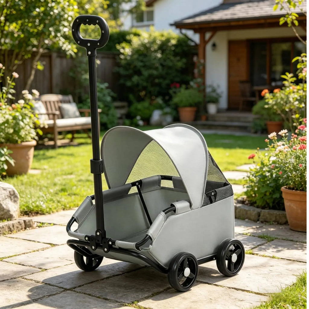 Small Pet Pet Carriage With Sun Sun Shade Lightweight Feline Pet Carriage Pet Outing Carriage Spacious Interior for Outdoor