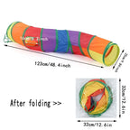 Foldable Cat Tunnel Toy — S, T & Y-Shaped Crinkle Barrel Drill Tunnel for Indoor Cats