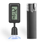 Mini Digital Reptile Thermometer 360 Degree Rotating Luminous Suction Cup Hygrometer For Lizards Snakes Spiders Accessories