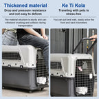 Pet Carrier with Wheels for Dogs Up To 44lbs & Cat Airline Approved Dog Carrier Rolling Pet Carrier Pet Stroller, 33 Inches