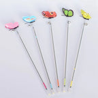 Gradient Feather Cat Teaser Wand Toy — Colorful Interactive Rod Stick for Cats (1–50 Pack)