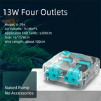 Ultra-Silent Aquarium Air Pump (Low Noise, Adjustable Flow, Multi-Outlet, Energy Saving)