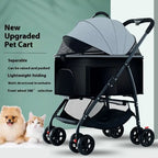 Pet Dog Stroller 3-in-1 Dog Wagon with Removable Carrier Cat Stroller for Medium Dogs Up To 55lbs Easy Foldable Pet Stroller