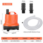 Submersible Aquarium Pump (30–110W, Bottom Suction, Multi-Function)