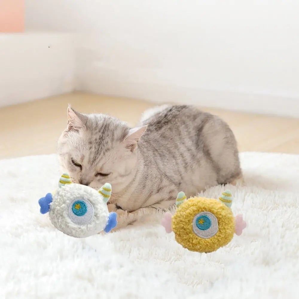 Colorful Catnip-Filled Soft Cat Chew Toy — Bite-Resistant Teeth Grinding Plush Toy for Cats