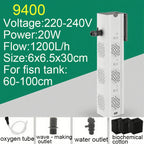 Aquarium Filter Pump Fish Tank Submersible Silent Air Oxygen Aerator Internal Water Pump Aquarium Air Pump Wave Maker 220v