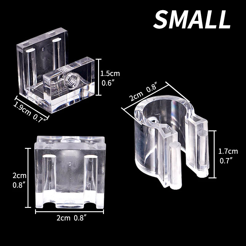 Aquarium Fish Tank Fixed Bracket Acrylic Water Pipe Clamp Fish Tank Filter Fixing Clip Filter Hose Holder Water Vat Accessories
