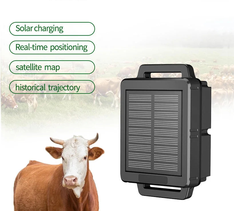Solar-Powered Real-Time GPS Anti-Loss Tracker for Livestock, Sheep, Cows & Cattle