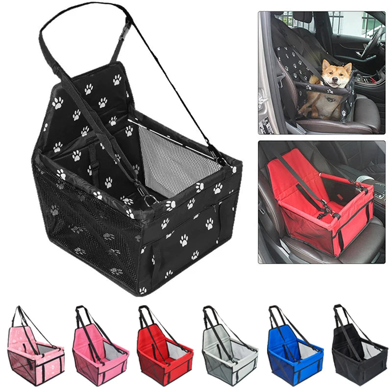 Universal Dog Car Seat with Storage Pockets (Non-Slip, Small & Medium Dogs)