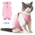 Cat Post-Surgery Recovery Jumpsuit — Soft Anti-Licking Sterilization Suit for Kittens & Puppies