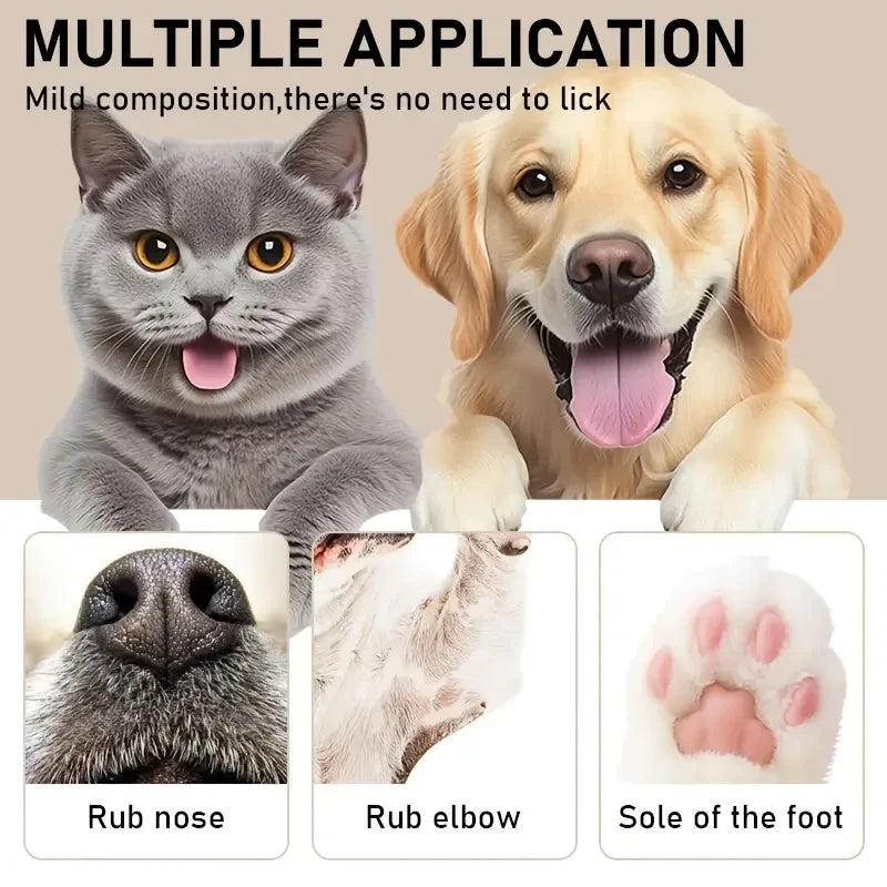 Pet Anti Crack Moisturizing Cream, Pet Claw and Nose Care, Suitable for Cats and Dogs, 24/7 Protection, Caring for Your Pet