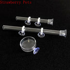 Glass Aquarium Shrimp Feeding Ring & Feeder Dish (Transparent, Floating, Bottom Use)