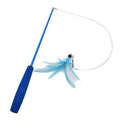 3-Section Telescopic Cat Teaser Wand — Durable Interactive Fishing Pole Stick for Cats