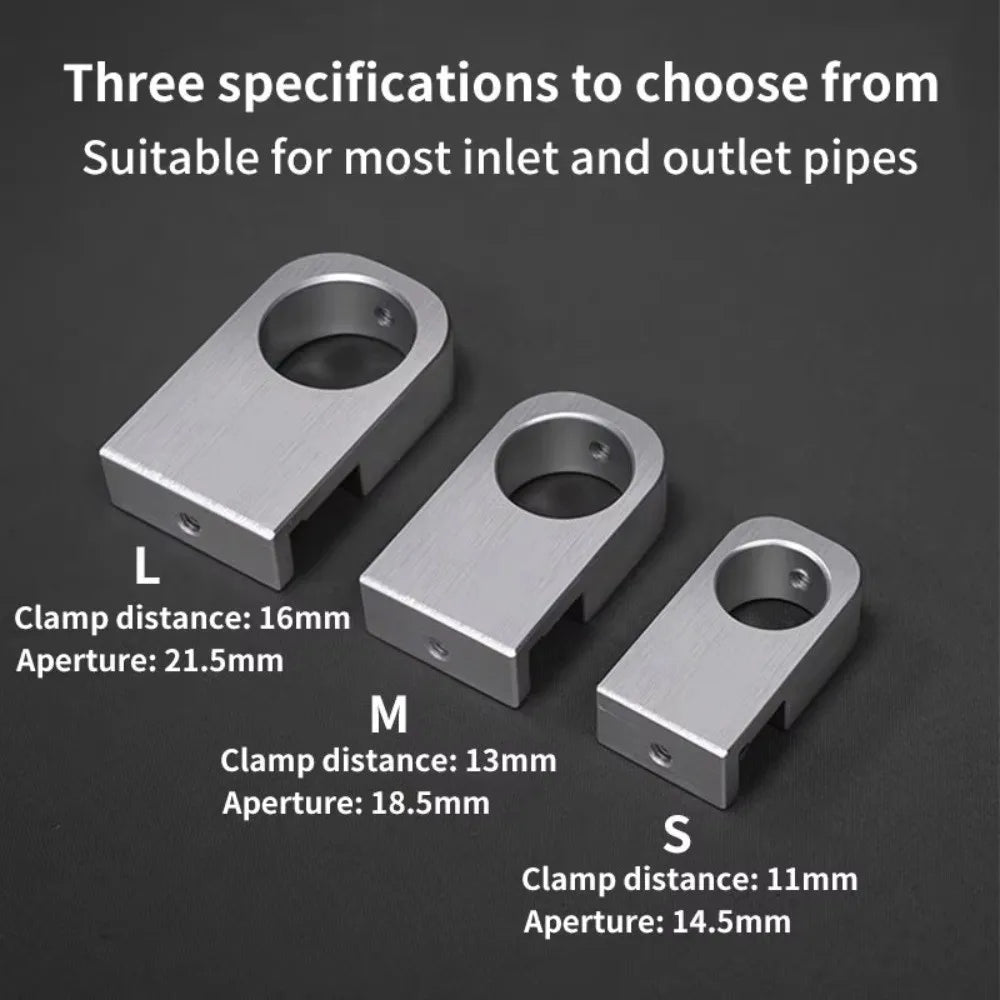 Aluminum Alloy Aquarium Water Tube Holder (Portable Pipe Hose Bracket, Fixed Clip Mount)