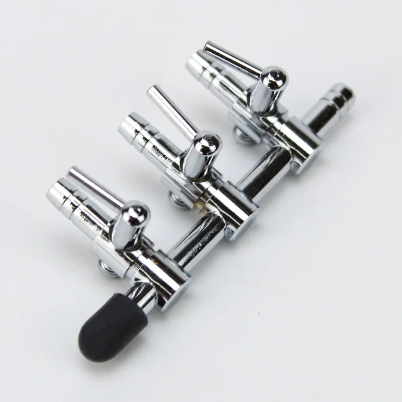 Stainless Steel Aquarium Air Flow Splitter & Regulating Valve (Oxygen Pump Distributor, Adjustable)