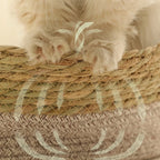 Portable Rattan & Seagrass Cat Bed Nest (All-Season)