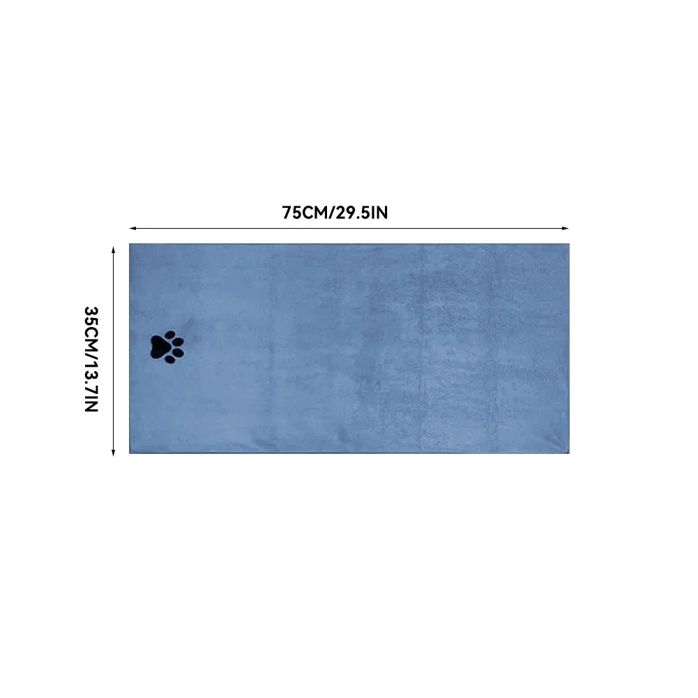 Microfiber Pet Bath Towel, Soft Super Absorbent Quick Dry Towel for Dogs Cats, 2 Sizes Available, Pet Grooming Supplies