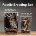 Acrylic Reptile Breeding Box Transparent Visable Arboreal Terrarium Habitat Insect Spider Lizard Scorpion Pet Feeding Cage