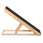 PawHut Foldable Elevated Pet Ramp (35.5x16x24in, Black)