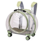 High Quality Travel Products Transparent Pet Dog Cat Backpack Carrier Bag With Wheels Pet Trolley
