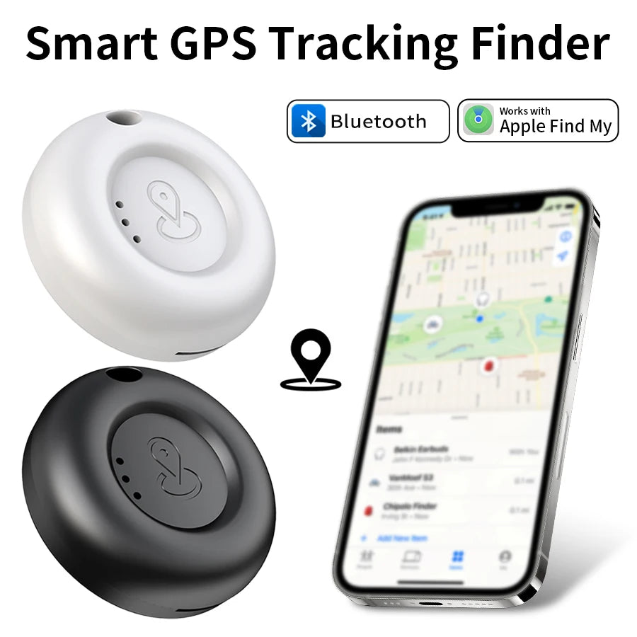 iOS Find My Bluetooth GPS Tracker for Dogs & Cats - Smart Anti-Loss Positioner for Pets, Keys & Bags