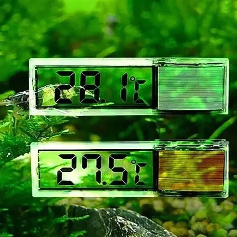 LCD Digital Aquarium Thermometer (Electronic, Waterproof, Instant-Read, Fish Tank)